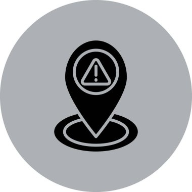 Vektör konumu simge illüstrasyonu