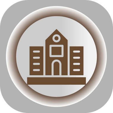 bina simgesi, vektör illüstrasyonu