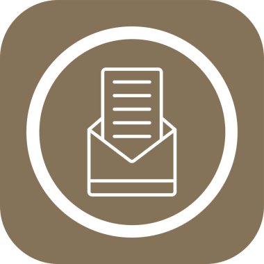 Zarf simgesi, vektör illüstrasyonunu aç