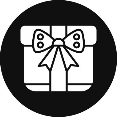 hediye kutusu simgesinin vektör illüstrasyonu