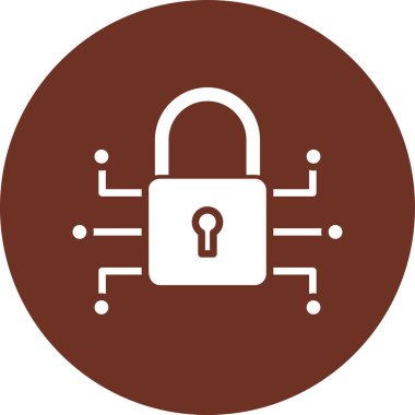 kilit vektör simgesi modern basit illüstrasyon