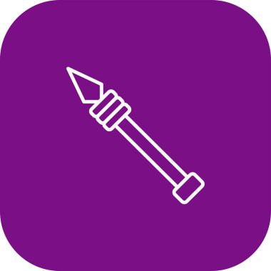 Kürek simgesinin vektör illüstrasyonu