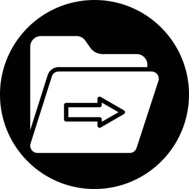 dosya dizini simgesi, vektör illüstrasyonu