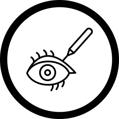 Göz. Web simgesi basit illüstrasyon