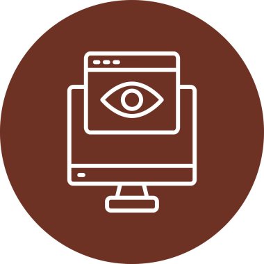 Göz simgesi vektör illüstrasyonu