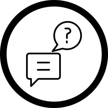 Konuş. Web simgesi basit illüstrasyon