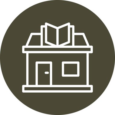 Kitap. Web simgesi basit illüstrasyon