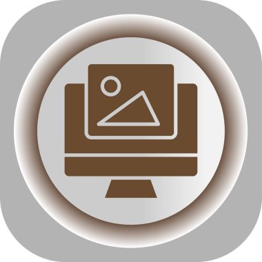 Güzel Laptop vektör satırı simgesi