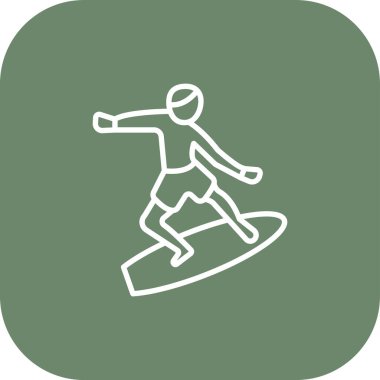 Snowboard simgesi vektör illüstrasyonu