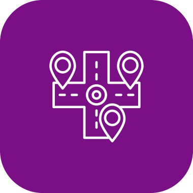 harita pin ikonu vektör illüstrasyonu