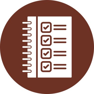 Kontrol listesi simgesi, vektör illüstrasyonu. kontrol listesi vektörü