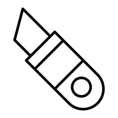 Bir kalem simgesinin vektör illüstrasyonu