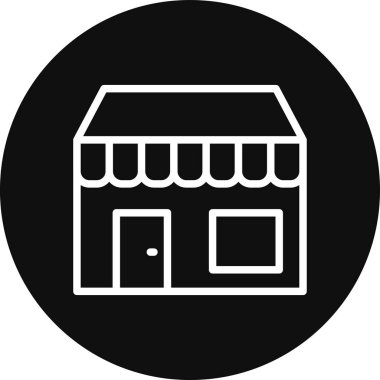 Modern binanın vektör illüstrasyonu