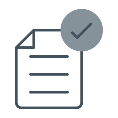 Kontrol listesi vektör çizgisi simgesi