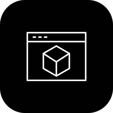 Kutu simgesi soyut bir grupta izole edildi