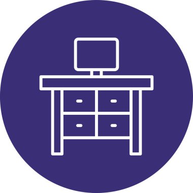 Modern mobilyaların vektör illüstrasyonu