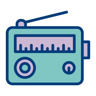 radyo simgesi vektör illüstrasyonu