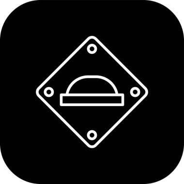 Hump web simgesi, vektör illüstrasyonu