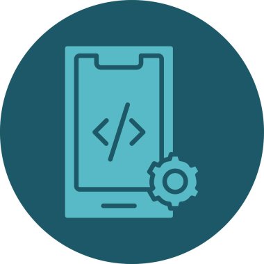 Cep telefonu. Web simgesi vektör illüstrasyonu