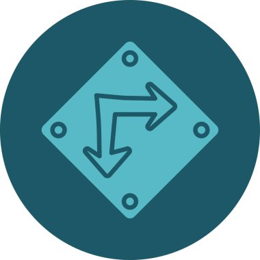 ok simgesi vektör illüstrasyonu