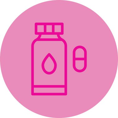 Şişe. Web simgesi basit illüstrasyon