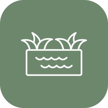 Gıda ve içecek Web ikonu vektör illüstrasyonu