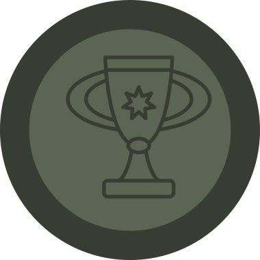 Kupa kupası. Web simgesi basit illüstrasyon