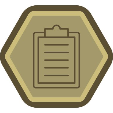 Rozet simgesi, vektör illüstrasyonu