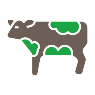 inek web simgesi, vektör çizim