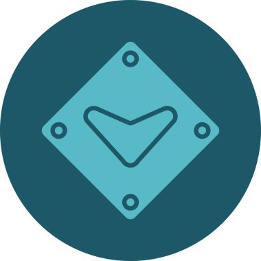 Tek bir izole simgenin vektör illüstrasyonu