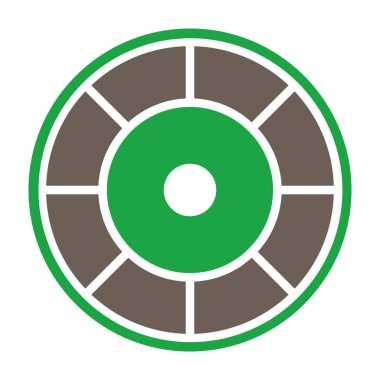 Fan düz vektör simgesi