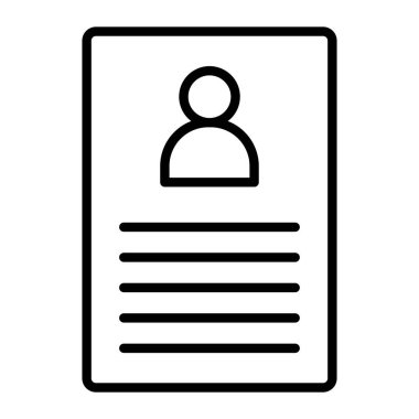 belge simgesi, vektör çizimi