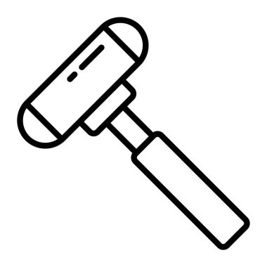 Çekiç vektör simgesi, dış hat biçimi