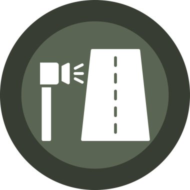 Modern b 'nin vektör illüstrasyonu yol simgesinden yoksun