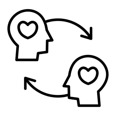 Ok çizgisi simgesi olan kalp