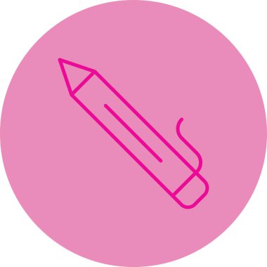 Kalem. Web simgesi basit illüstrasyon