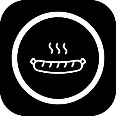 Mangal simgesi soyut arkaplanda izole edildi