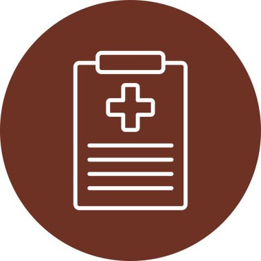 Tıbbi bir simgenin vektör illüstrasyonu