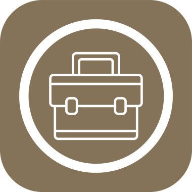 Evrak çantası simgesinin vektör illüstrasyonu