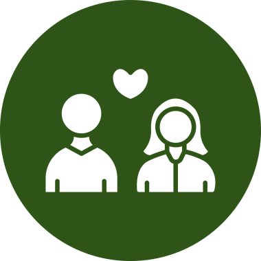 Aşk simgesi vektör işareti olan insanlar