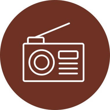 kamera simgesi vektör illüstrasyonu