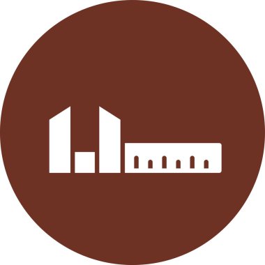 vektör illüstrasyon simgesi, bina simgesi