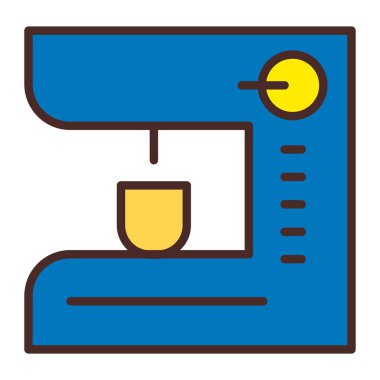 Kahve makinesi. Basit resimleme