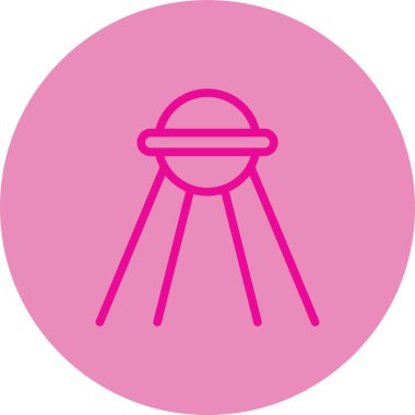 Teleskop simgesinin vektör illüstrasyonu