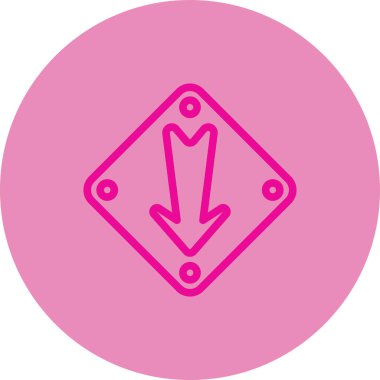 ok simgesinin vektör illüstrasyonu