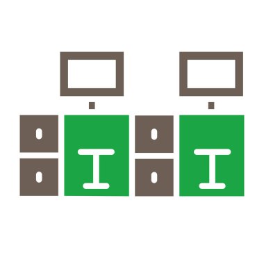 bilgisayar vektör simgesi modern basit tasarım illüstrasyonu