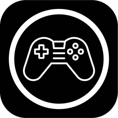 Oyun çubuğu web simgesi, vektör çizim