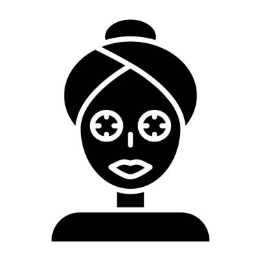 vektör çizim kadın maskesi