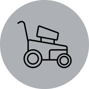 el arabası simgesi vektör illüstrasyonu