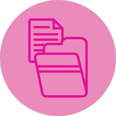 dosya dizini vektör illüstrasyonu